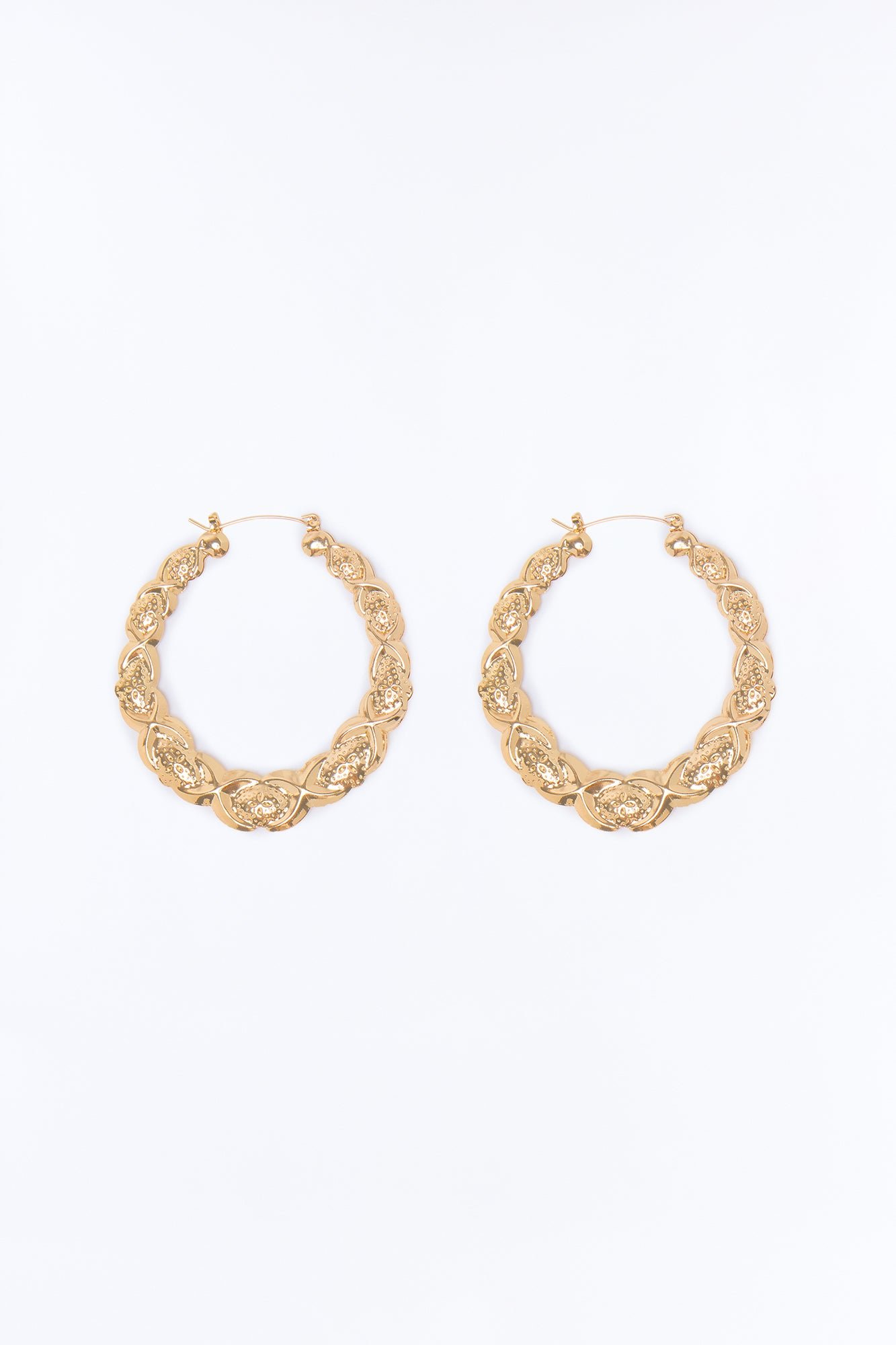Stellar Circle Hoop Earrings
