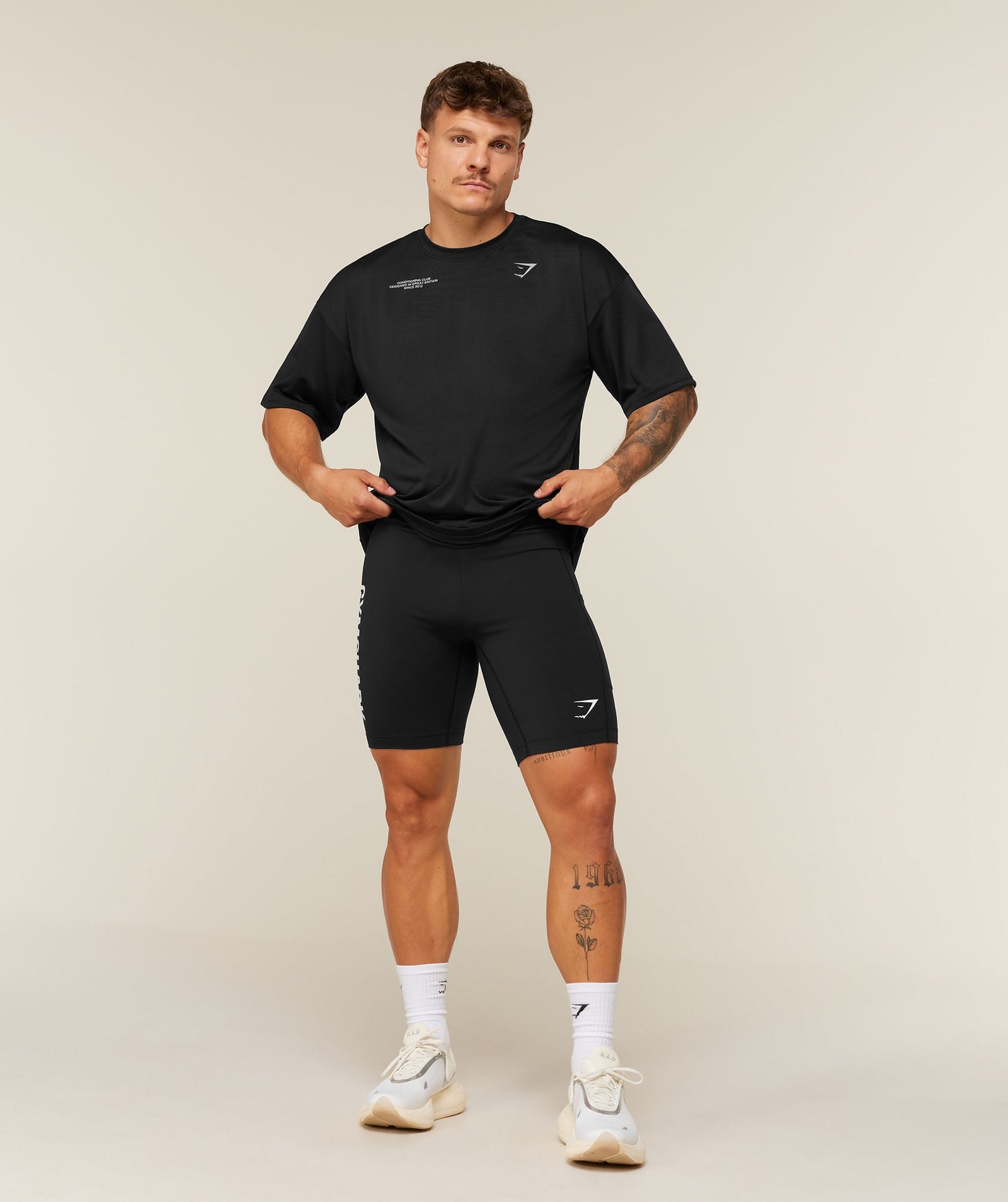Conditioning Club Oversized T-Shirt - Black/Silver Reflective - Image 4