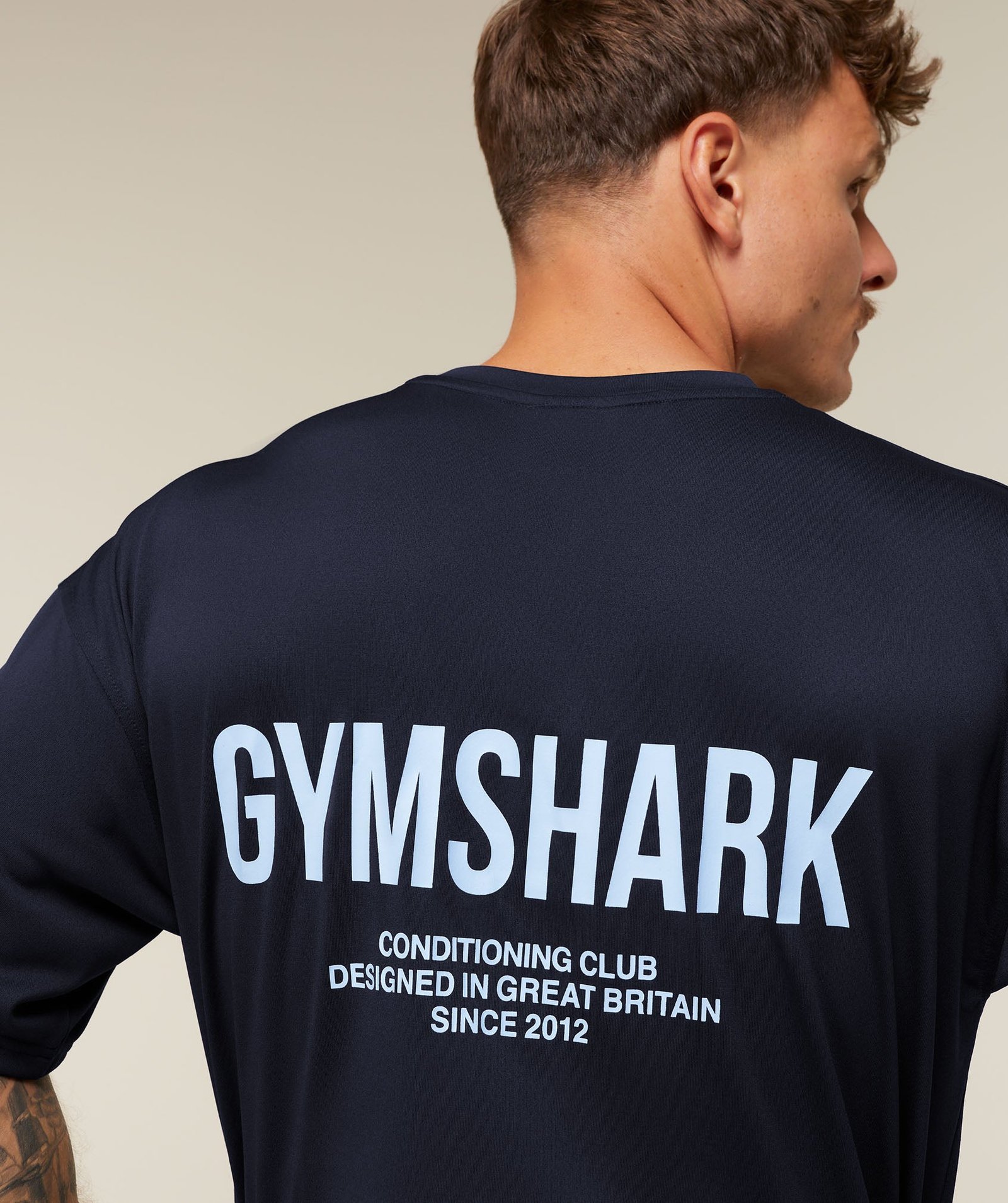 Conditioning Club Oversized T-Shirt - Heavy Blue/Tranquil Blue - Image 5