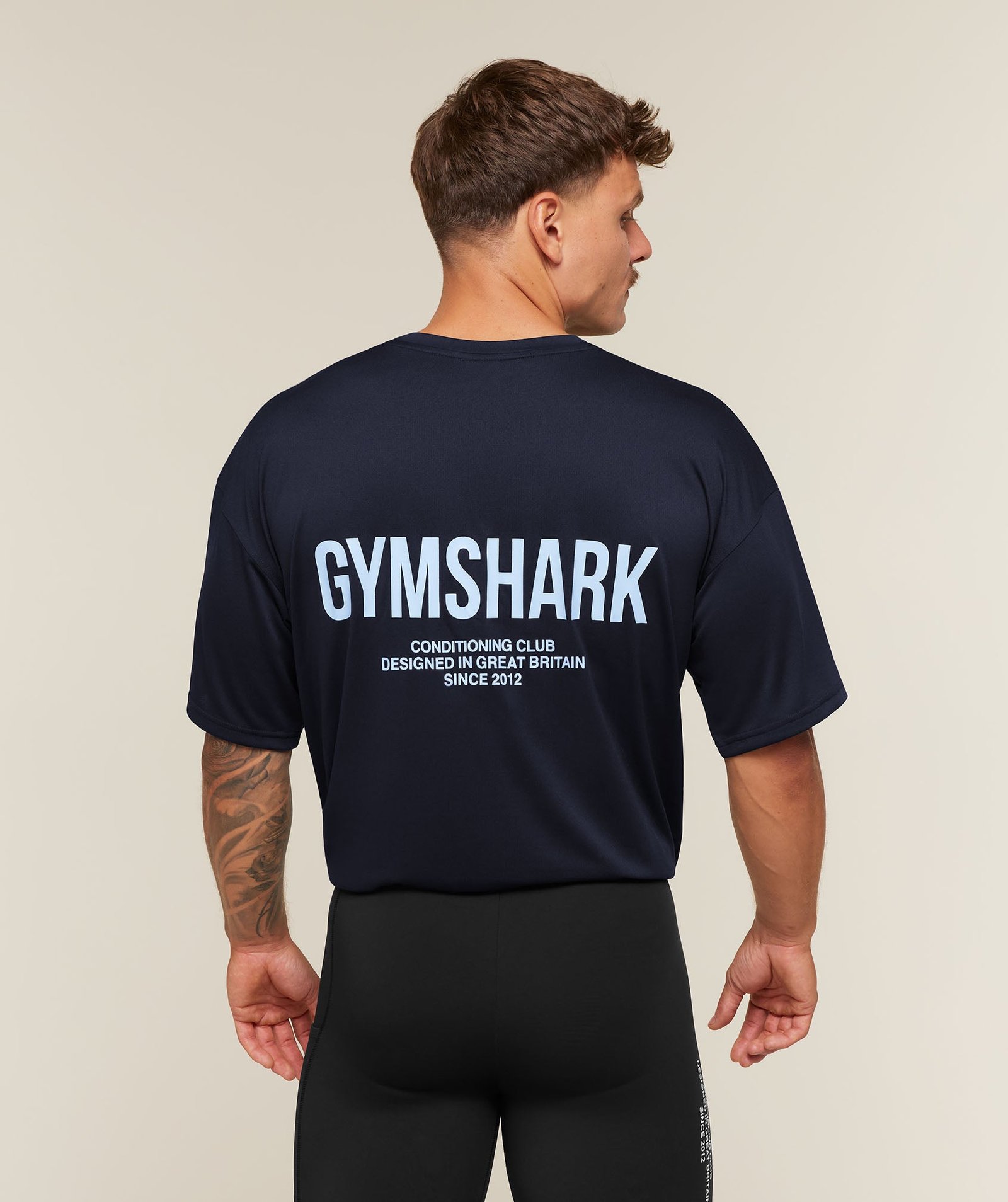 Conditioning Club Oversized T-Shirt - Heavy Blue/Tranquil Blue - Image 7